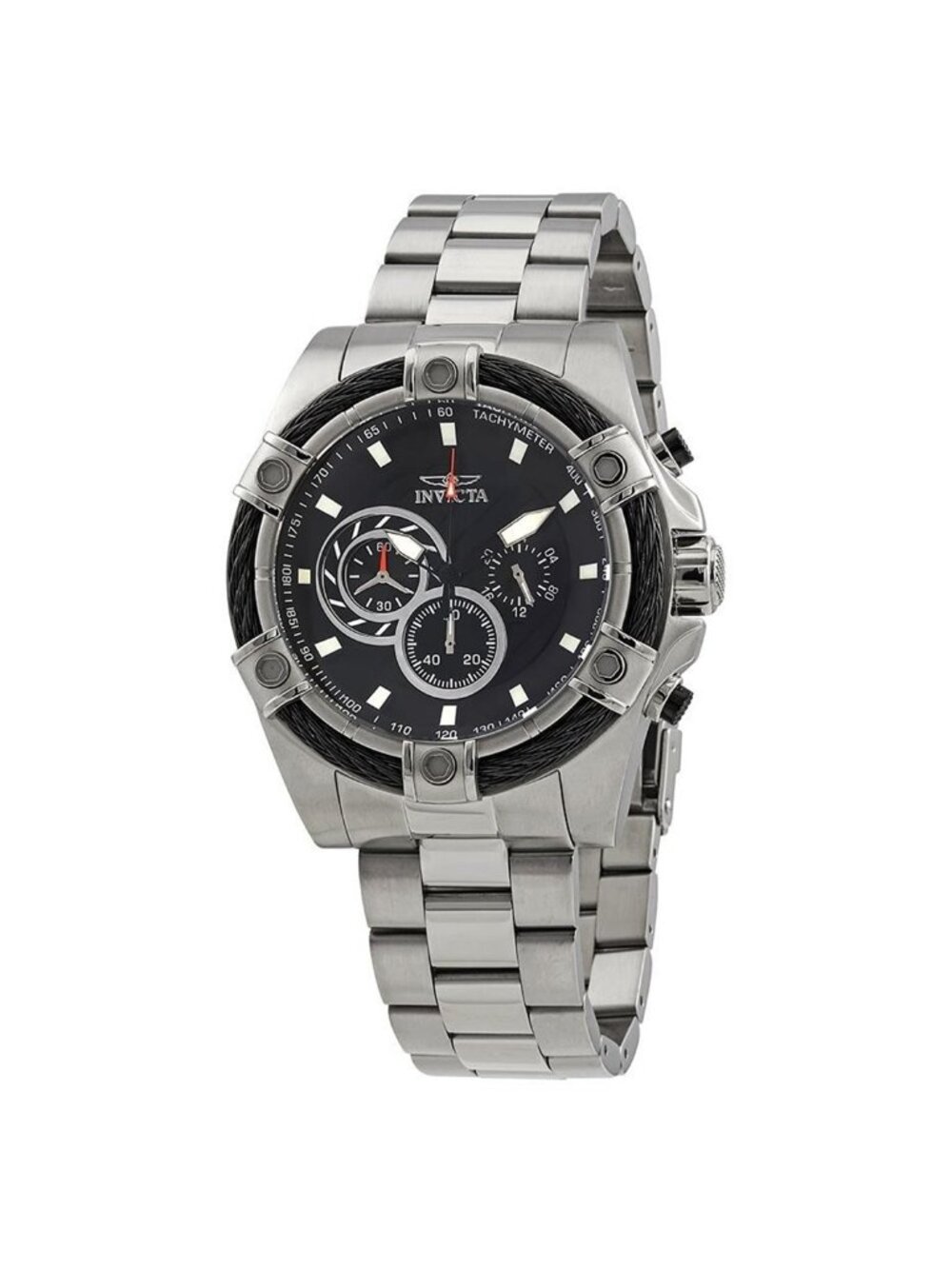 NWT Invicta Speedway Black Dial Chronograph Men's Watch